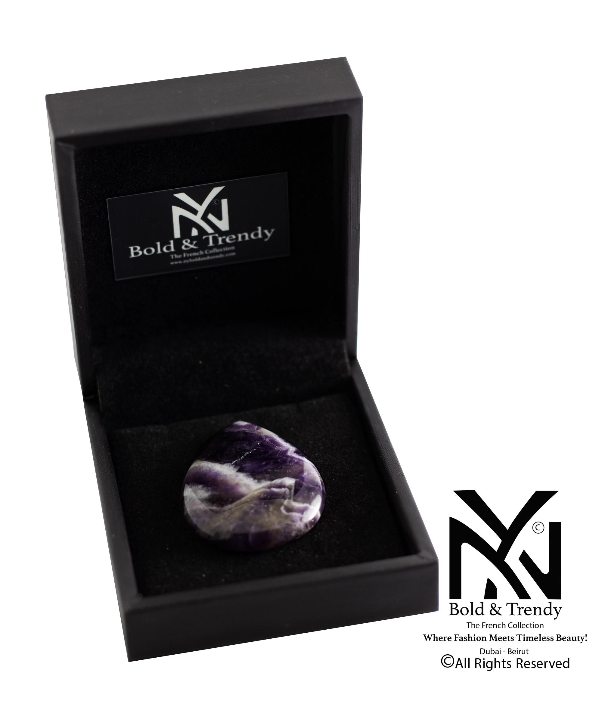 Amethyst Oval Power Stone 1
